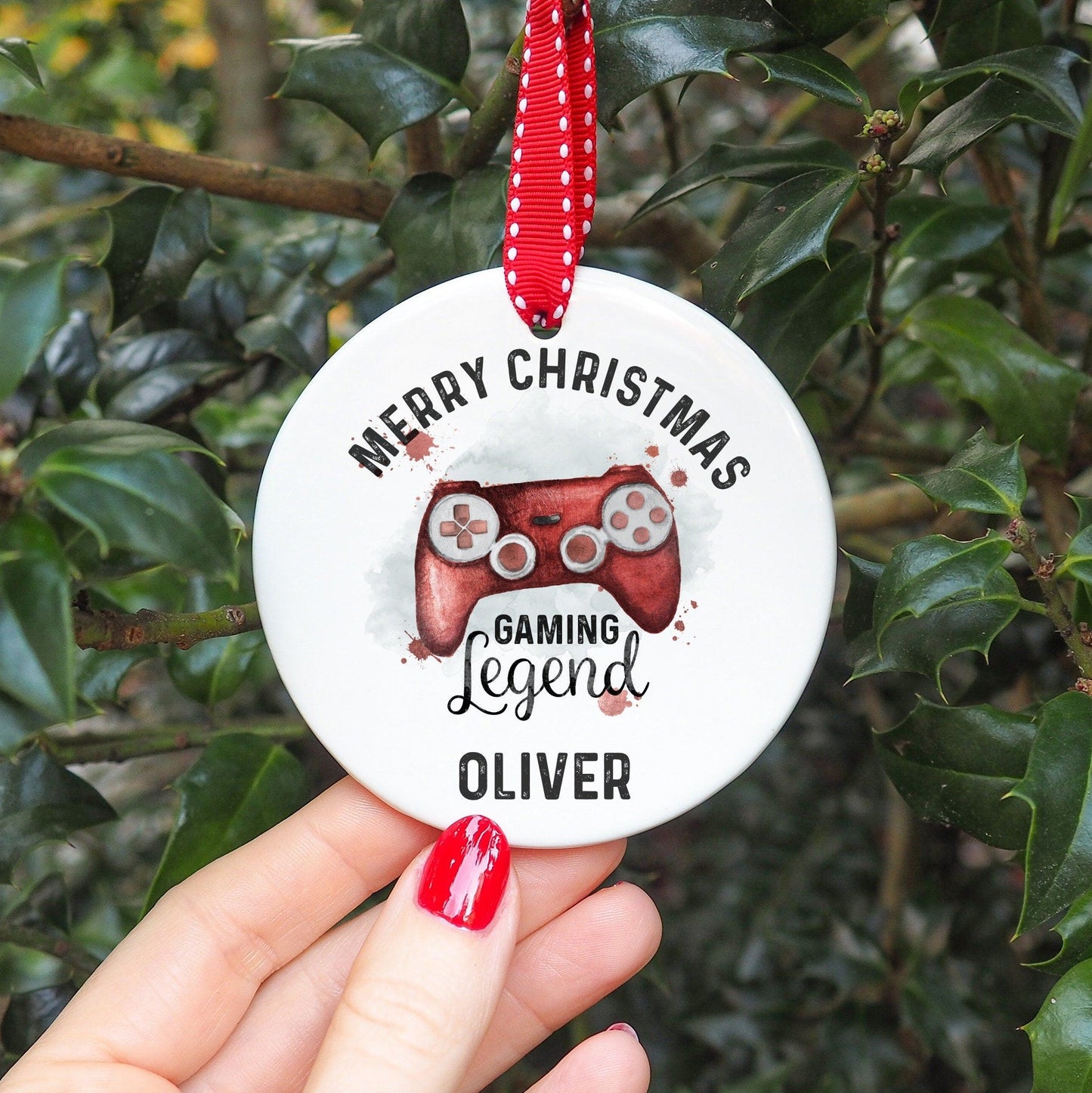Gaming Legend Bauble, Gamer Christmas Decoration, Gift For Gamer