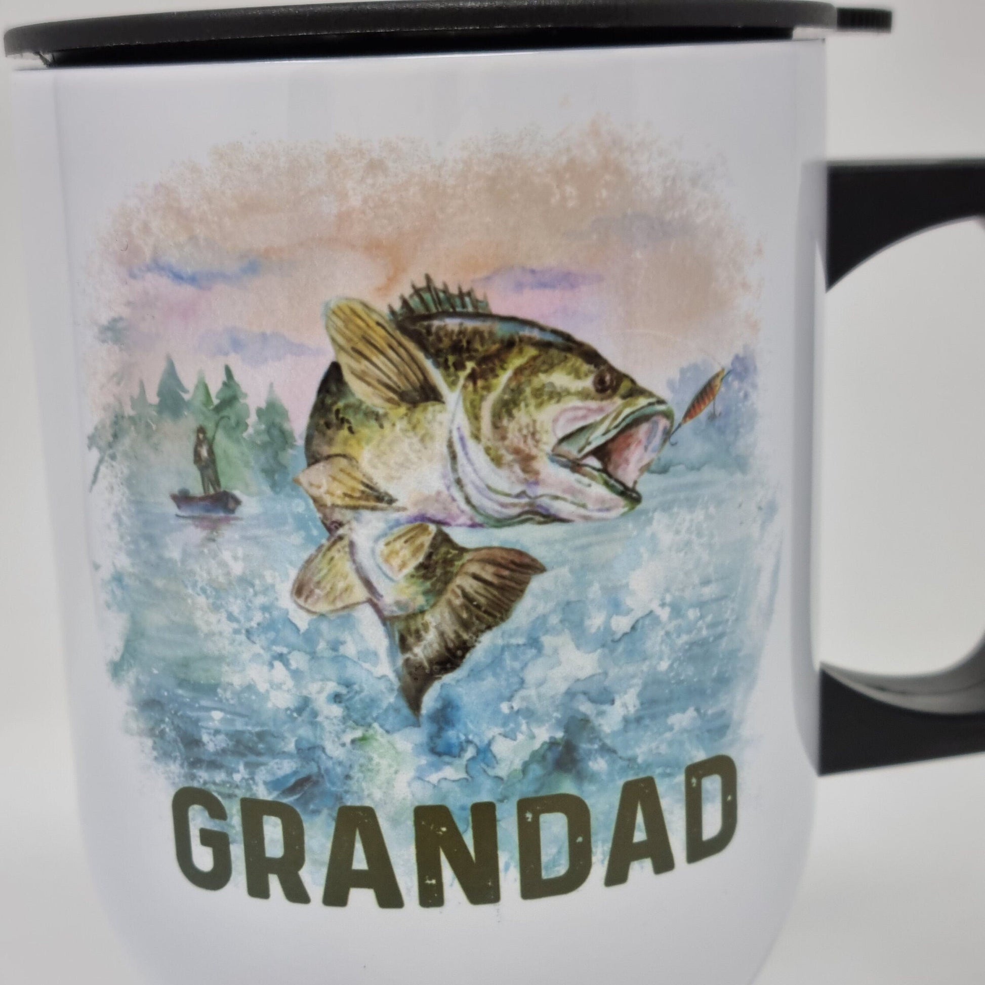 Personalised Fishing Insulated Travel Mug
