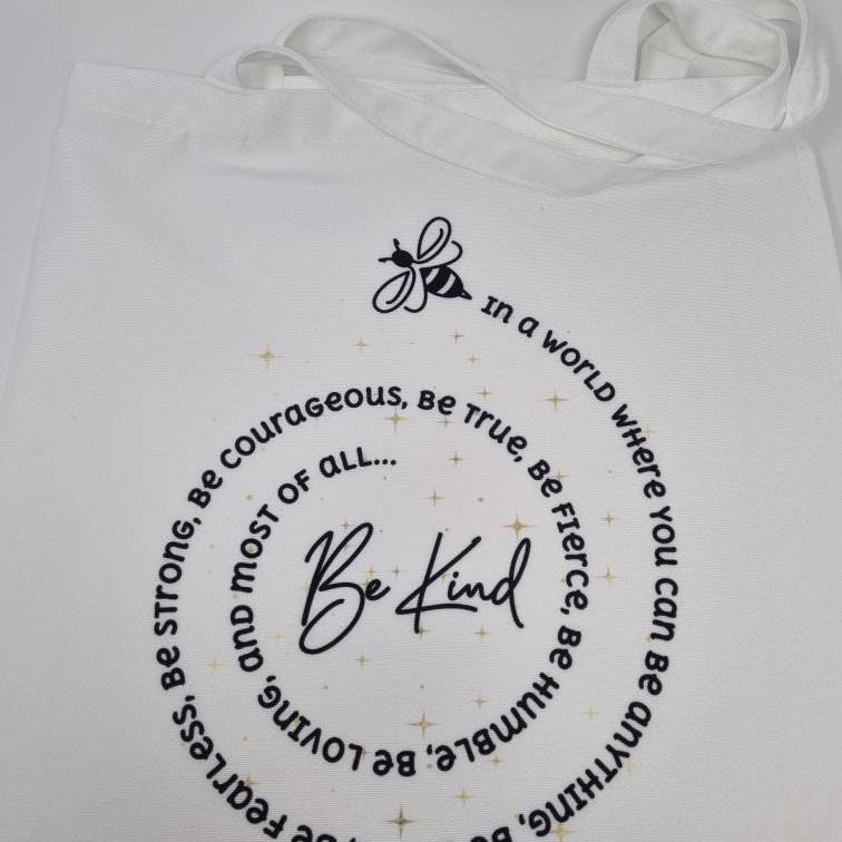 Be Kind Tote Bag, Bee Bag, Bumblebee Gift, Bee Kind Bag