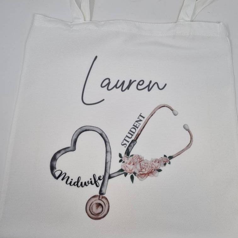 Midwife, Student Midwife Stethoscope Tote Bag