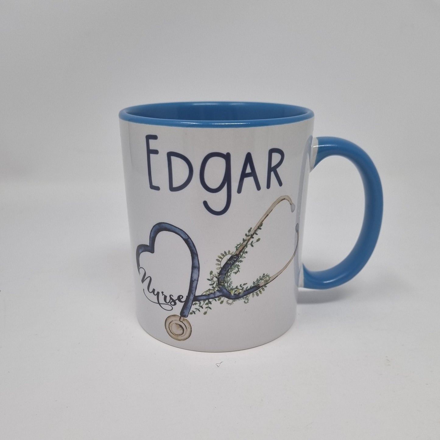 Personalised Male Nurse Mug, Male Nurse, Male Nurse Gift, Blue Nurse Mug