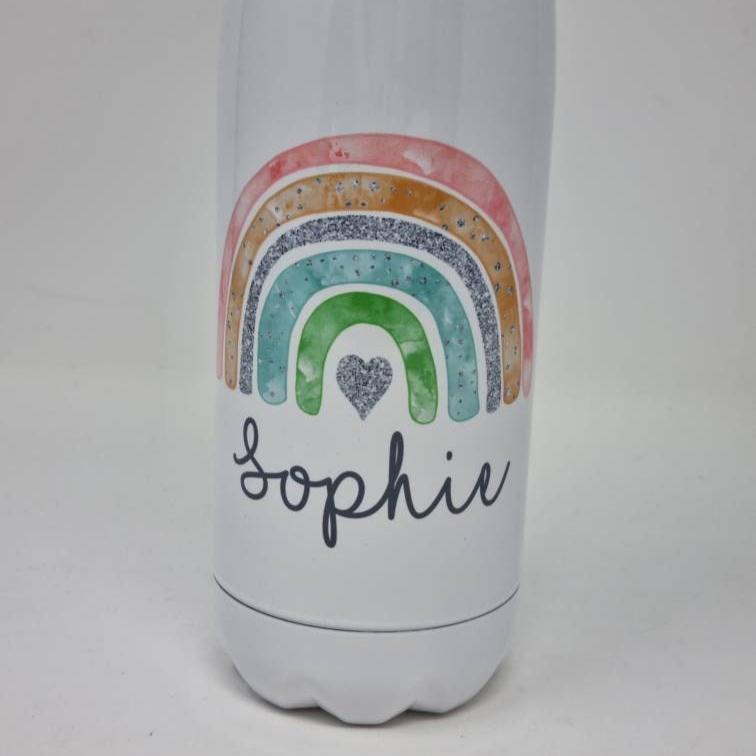 Personalised Rainbow Bowling Bottle