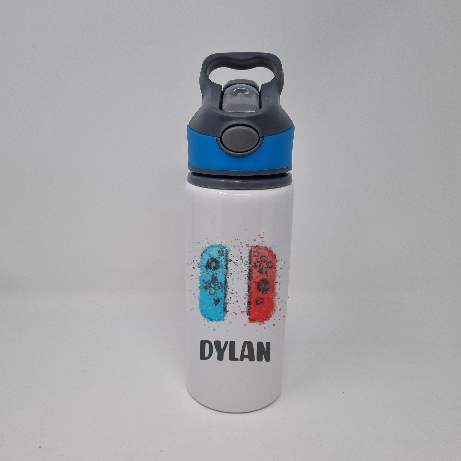 Personalised Flip Lid Gaming Controller Water Bottle