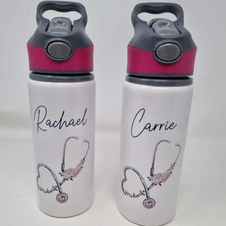 Midwife Stethoscope Flip Water Bottle