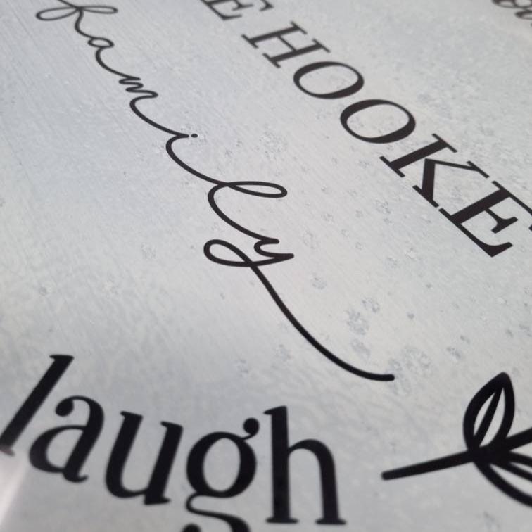 Welcome To Our Kitchen Personalised Glass Chopping Board