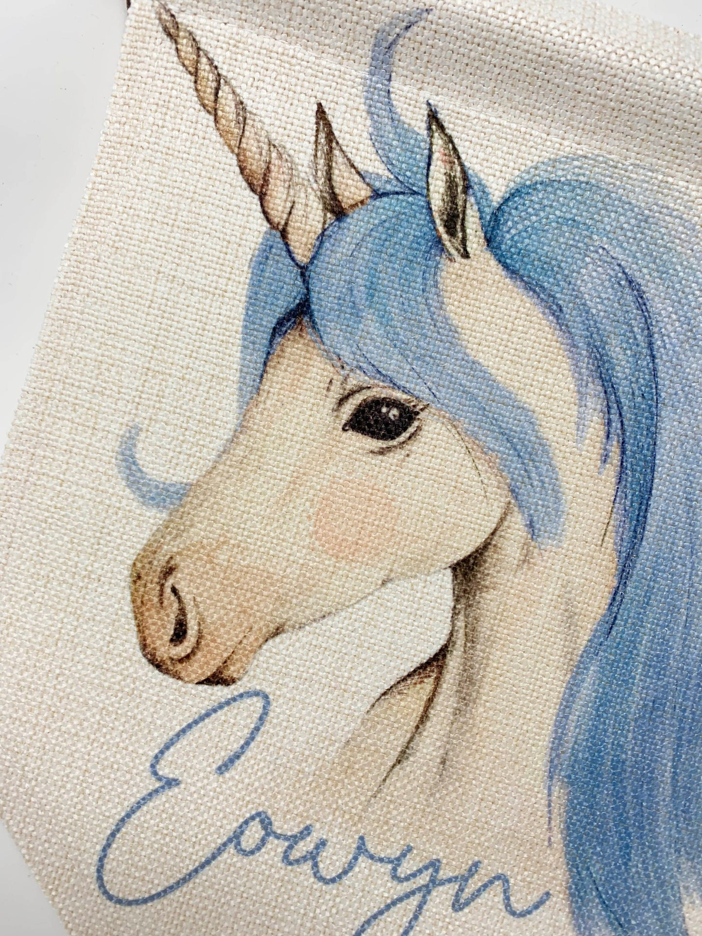 Personalised Unicorn Flag, Unicorn Pennant, Unicorn Bedroom Decor, Unicorn Gift, Little Girls Bedroom