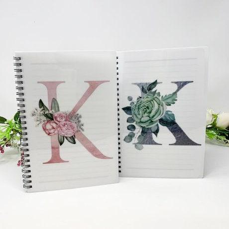 Personalised Alphabet Notebook A4/A5, Mum, Friend, Personalised Notebook, Letter Notebook