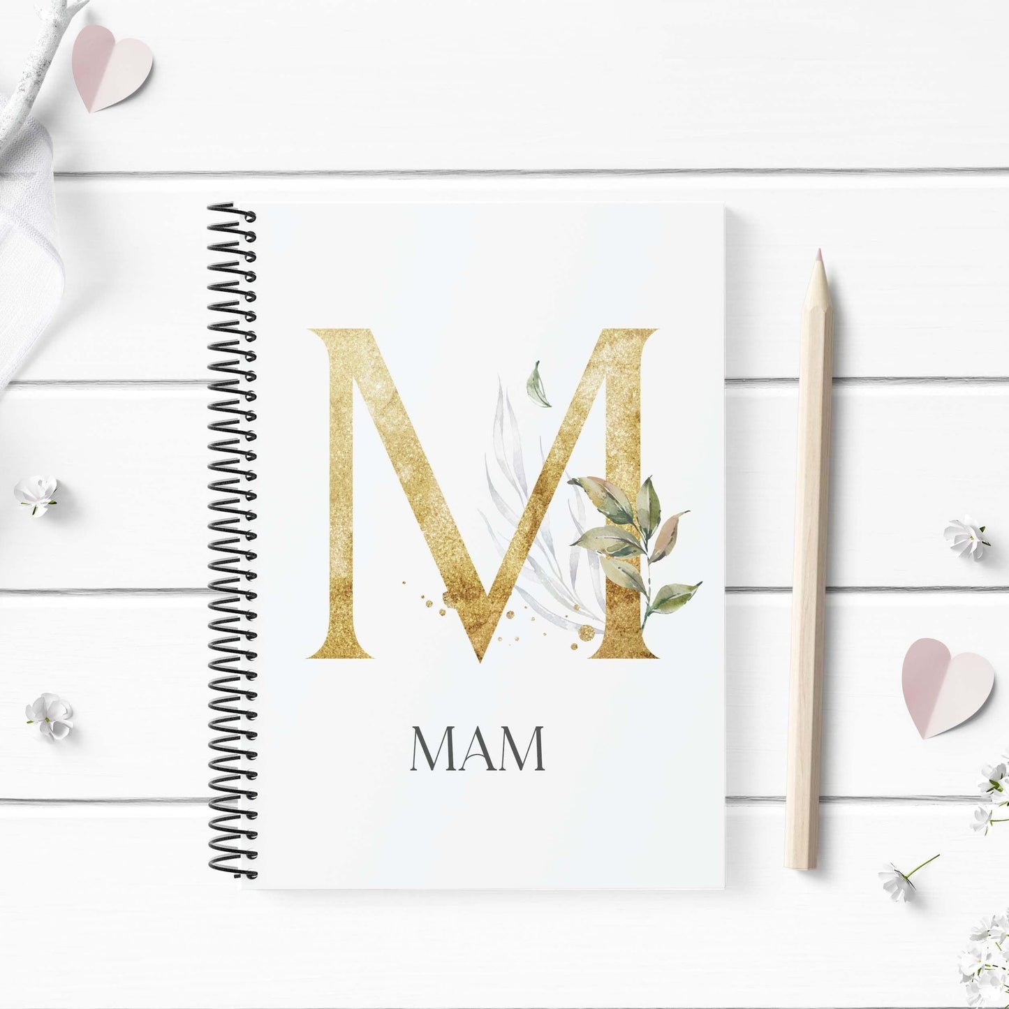 Personalised Alphabet Notebook A4/A5, Mum, Friend, Personalised Notebook, Letter Notebook