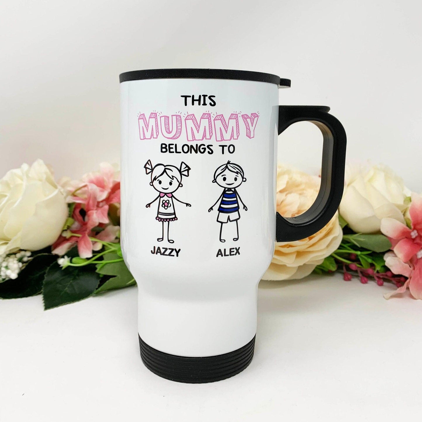 Personalised Mum / Nana Travel Mug, Gift For Mum/Grandma, Travel Mug For Mum, Mother's Day Gift