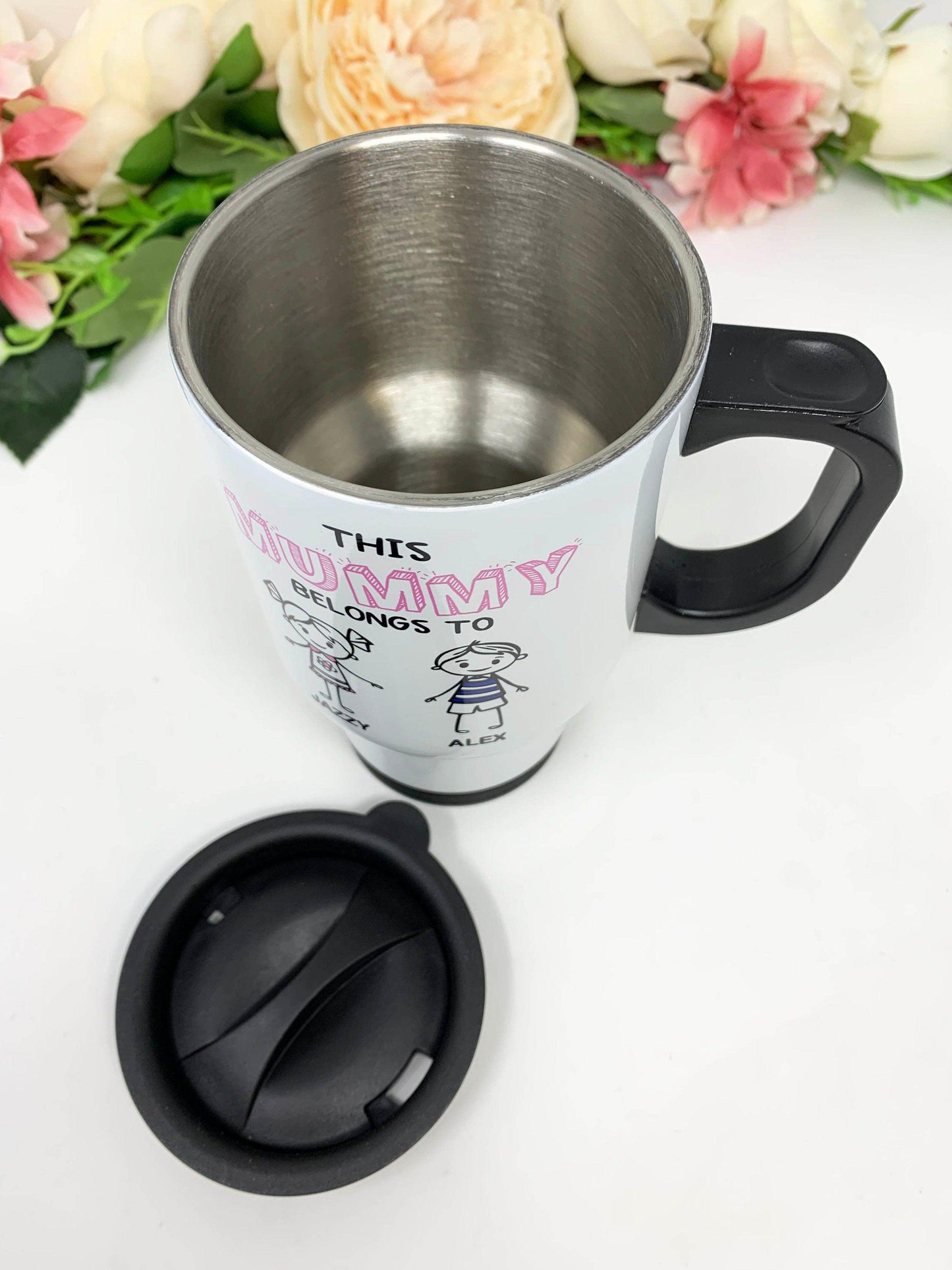 Personalised Mum / Nana Travel Mug, Gift For Mum/Grandma, Travel Mug For Mum, Mother's Day Gift