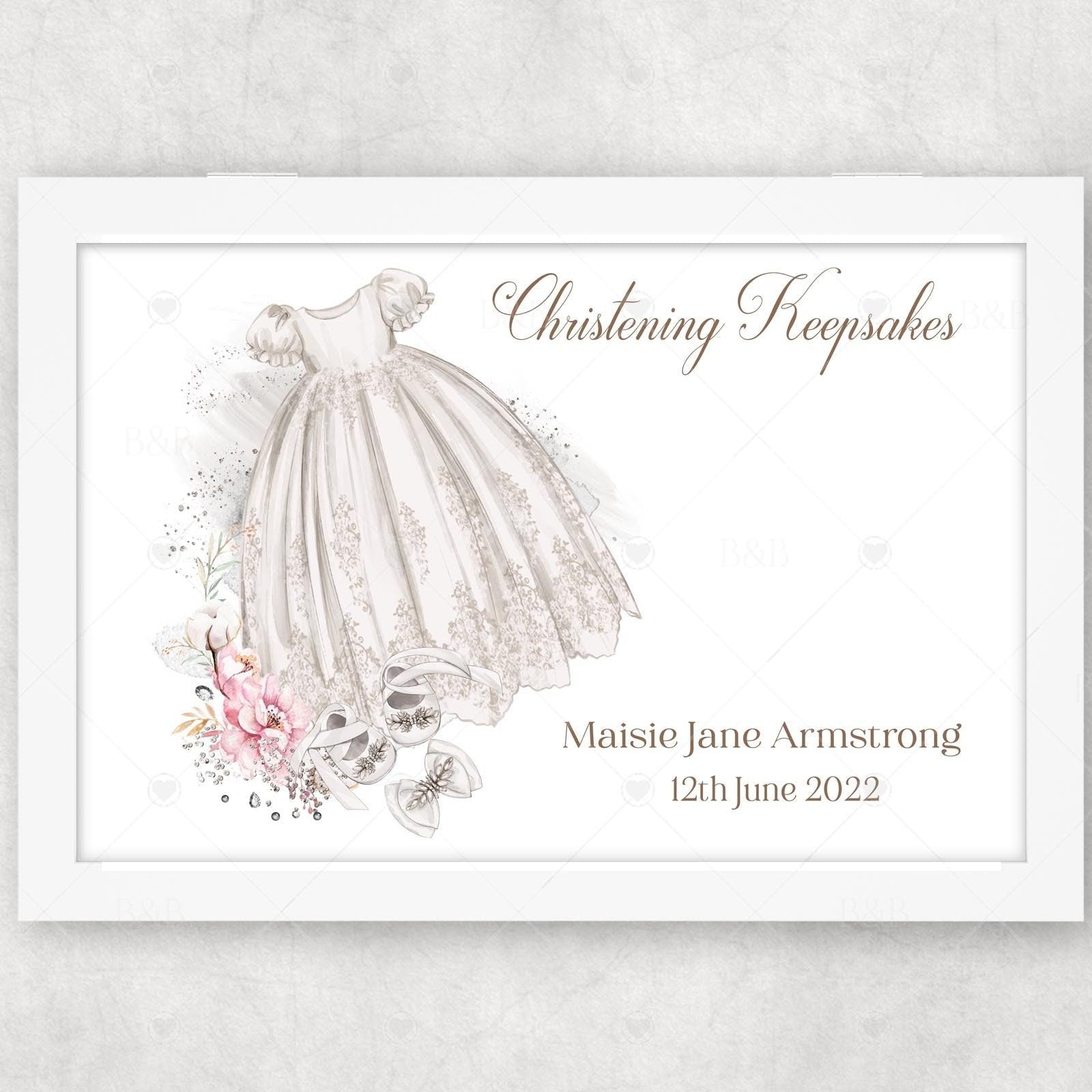 Christening Baptism Keepsake Memory Box