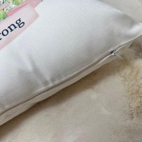 Personalised New Baby Boy / Girl / Rabbit / Bunny / Woodland Scene Cushion, New Born Baby Keepsake