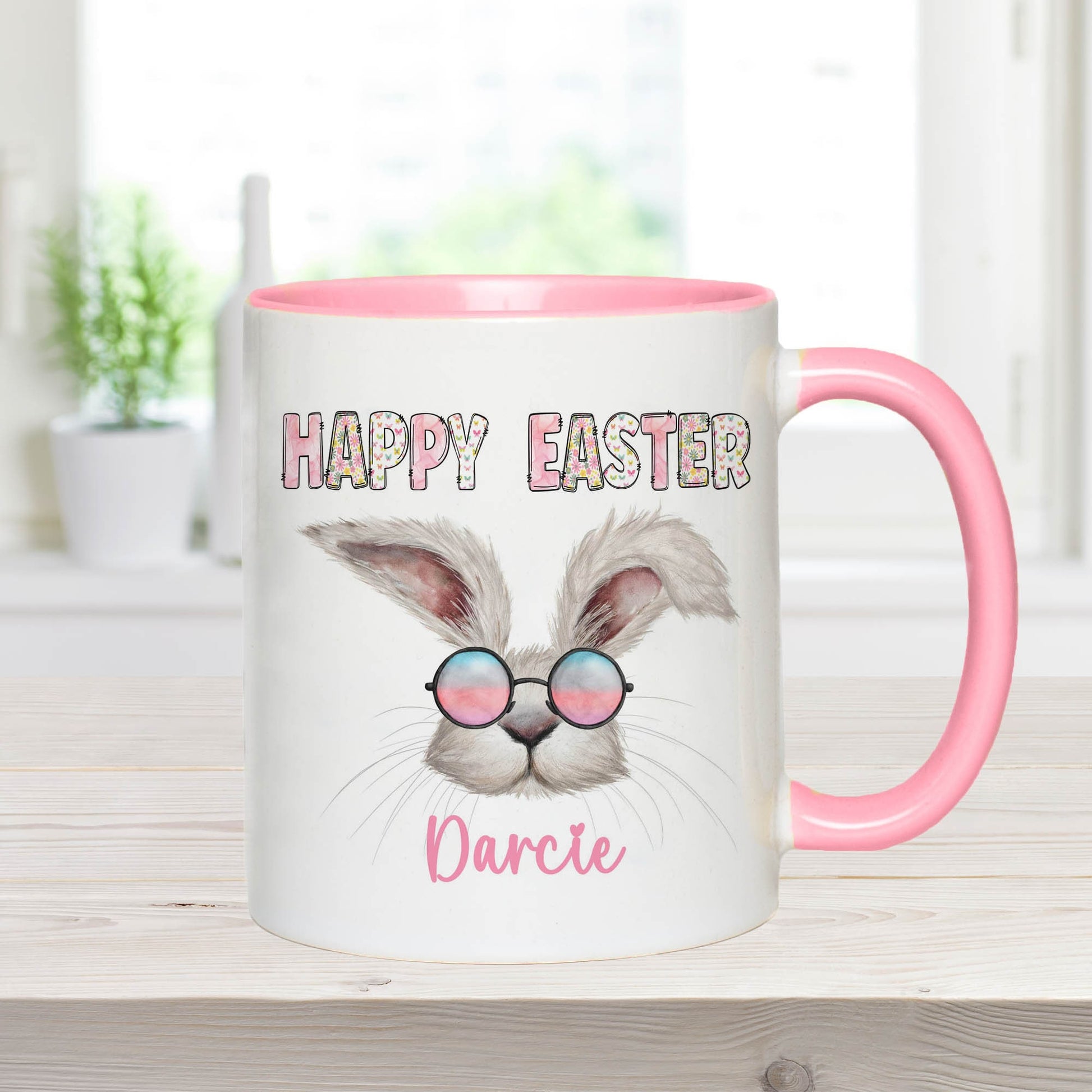 Personalised Easter Bunny Face Mug
