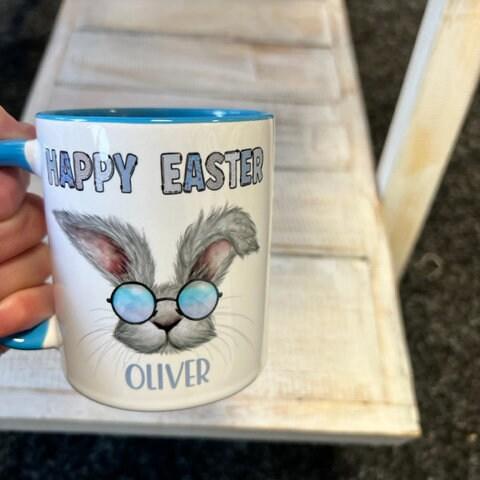 Personalised Easter Bunny Face Mug
