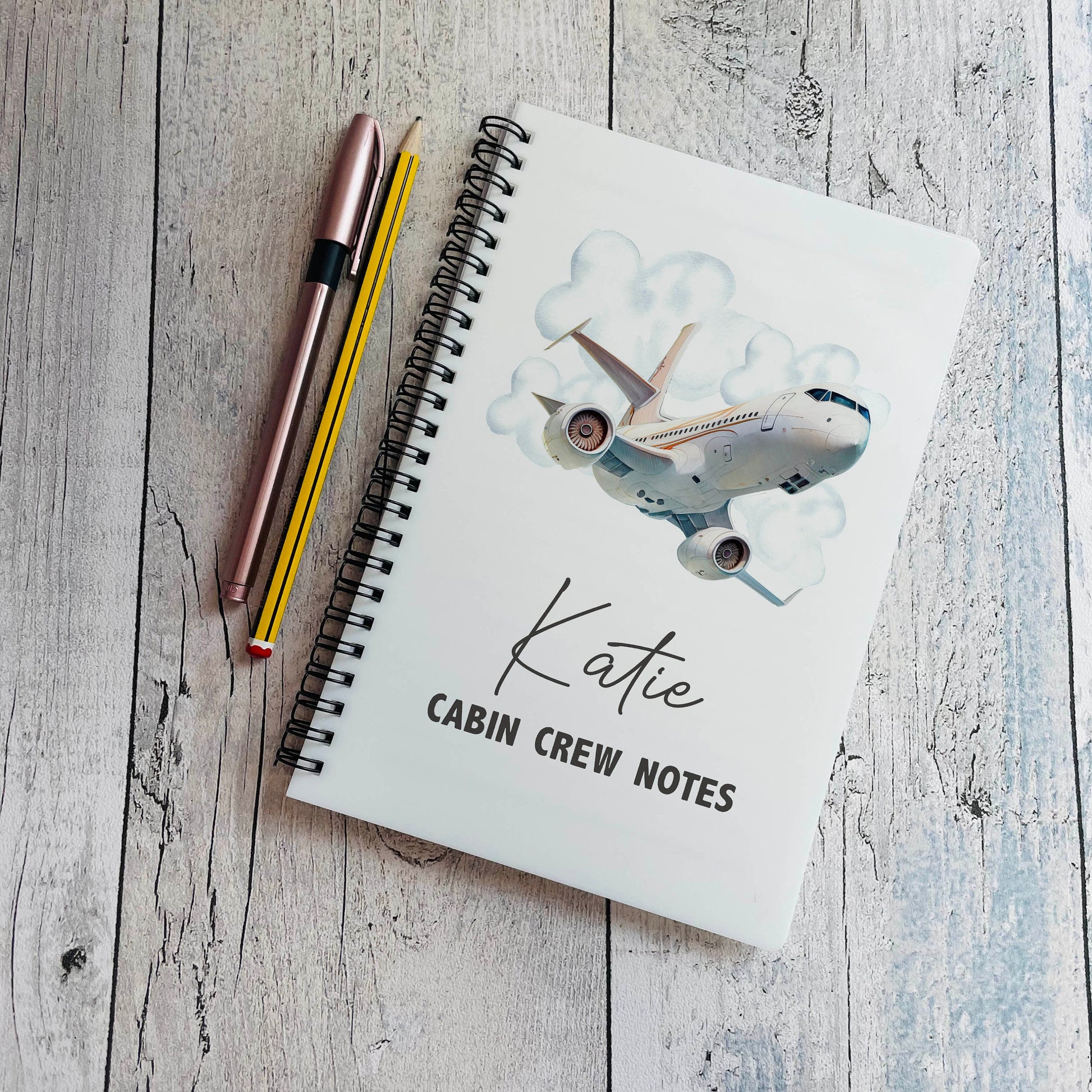 Personalised Cabin Crew Notebook A4/A5