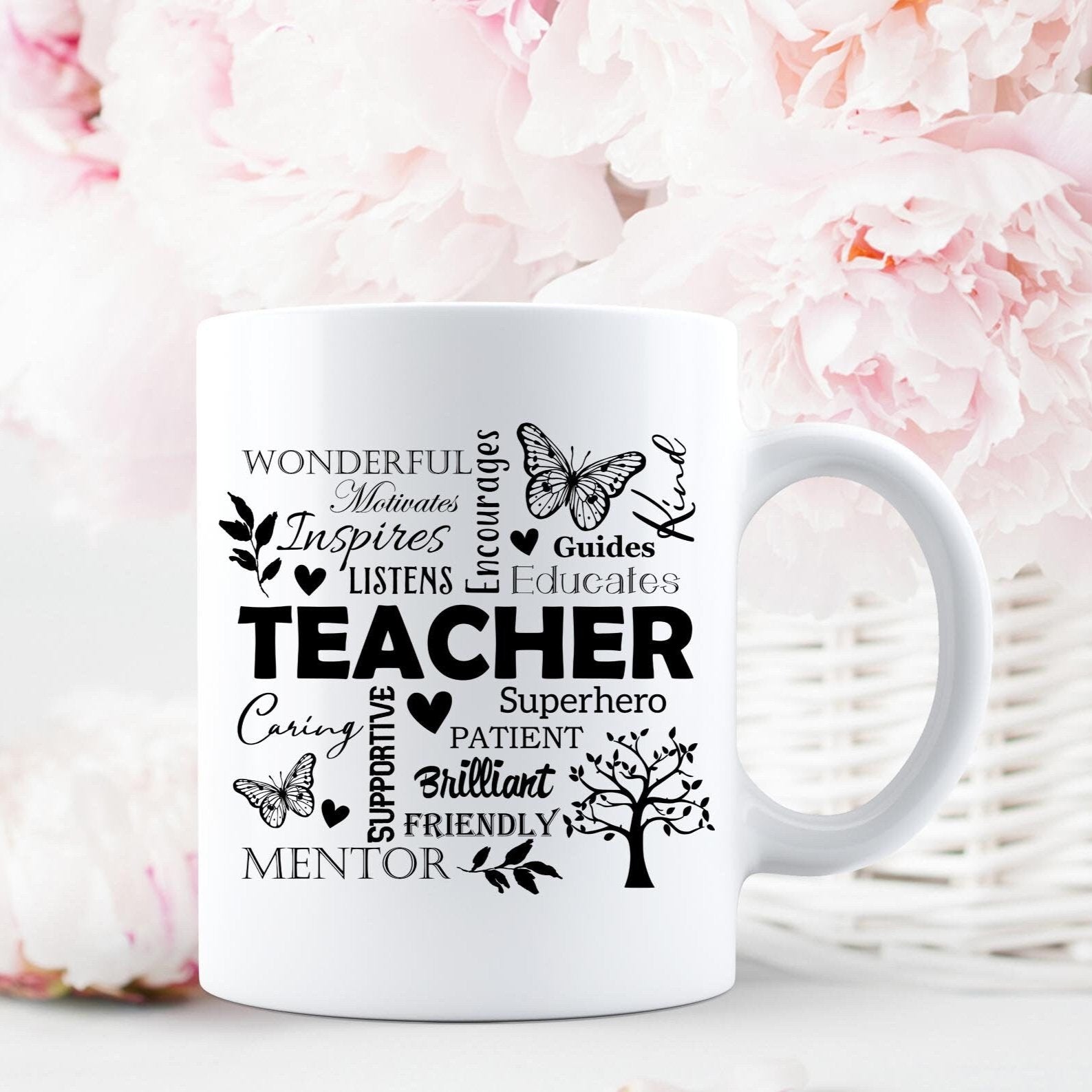 Personalised Teacher Word Mug