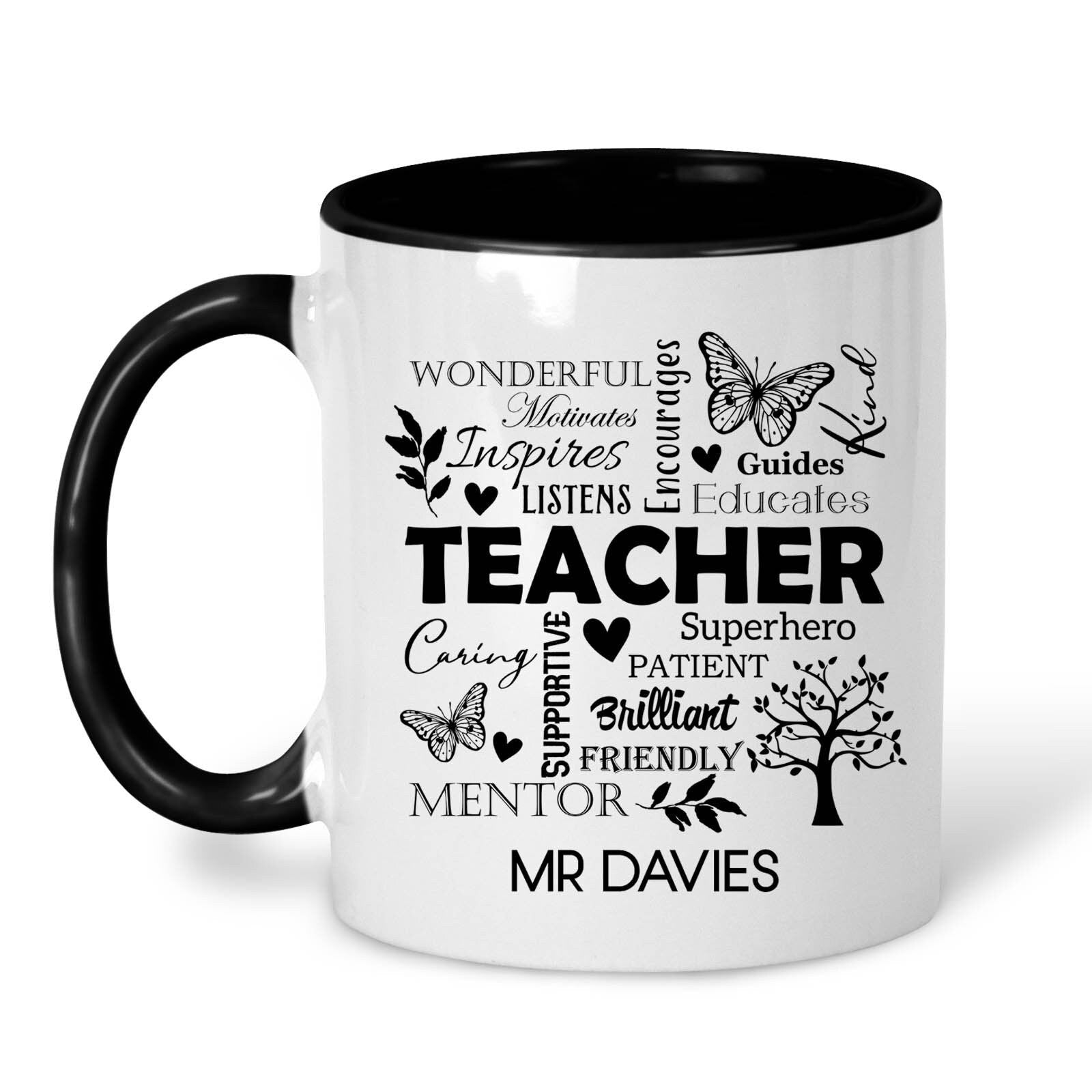Personalised Teacher Word Mug