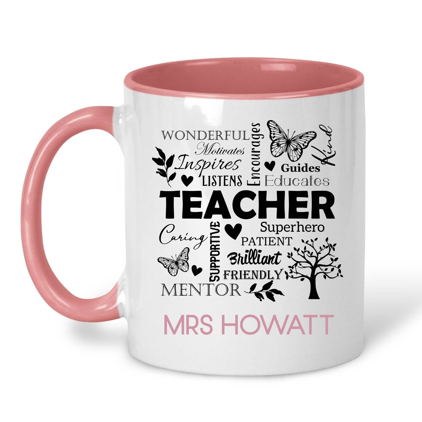 Personalised Teacher Word Mug