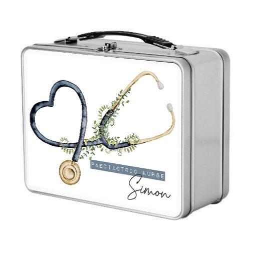 Personalised Nurse, Personalised Healthcare Worker Lunch Box, Male Nurse Lunch Box, Student Nurse Lunch Box, HCA Lunch Box, Healthcare Gift