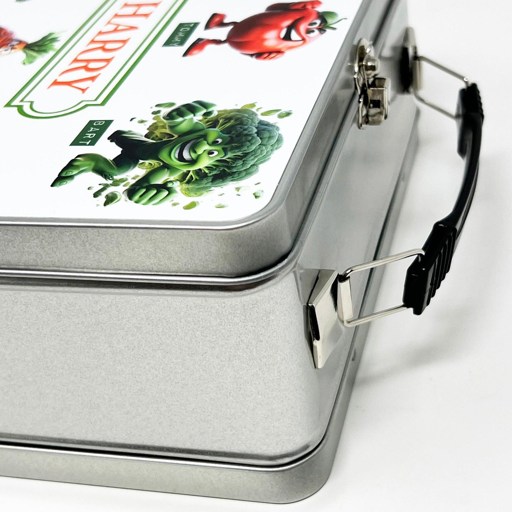 Personalised Kids Metal Vegetables Lunch Box