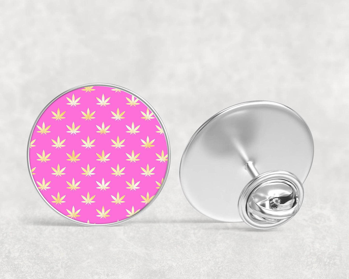 Pin Badge Reggae Theme, Weed Pin Badge, Rasta Pin Badge, Get Up Stand Up Pin Badge, Reggae Gift, Bag Badge, Rasta Gift, Pink Weed,