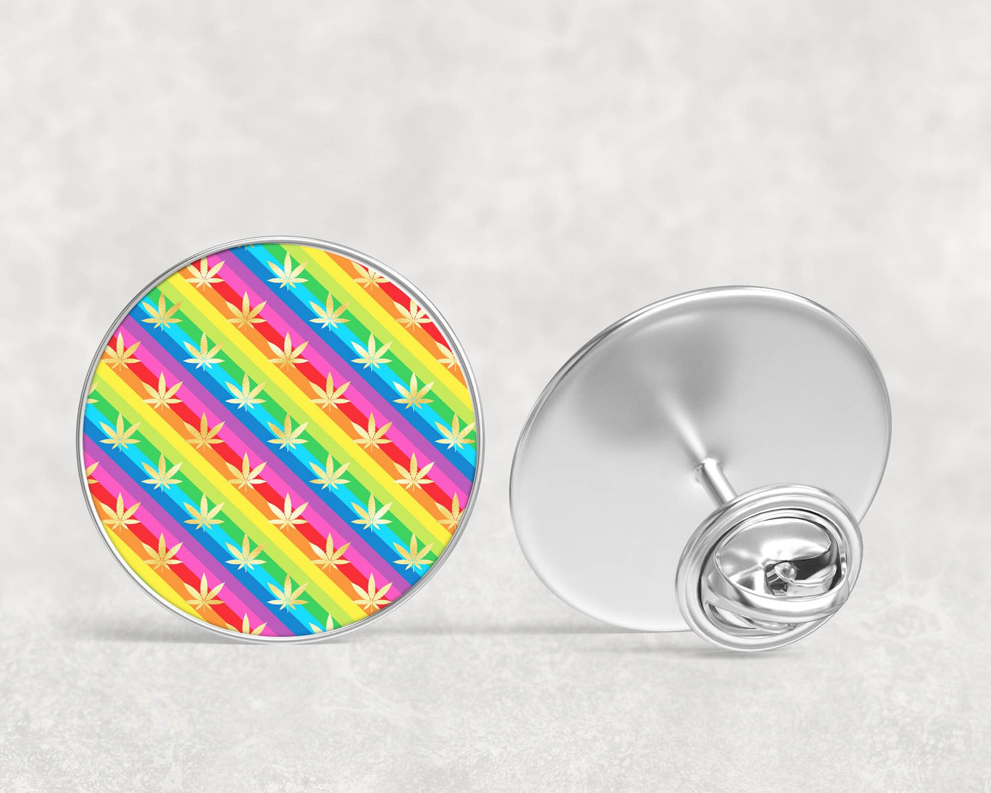 Pin Badge Reggae Theme, Weed Pin Badge, Rasta Pin Badge, Get Up Stand Up Pin Badge, Reggae Gift, Bag Badge, Rasta Gift, Pink Weed,