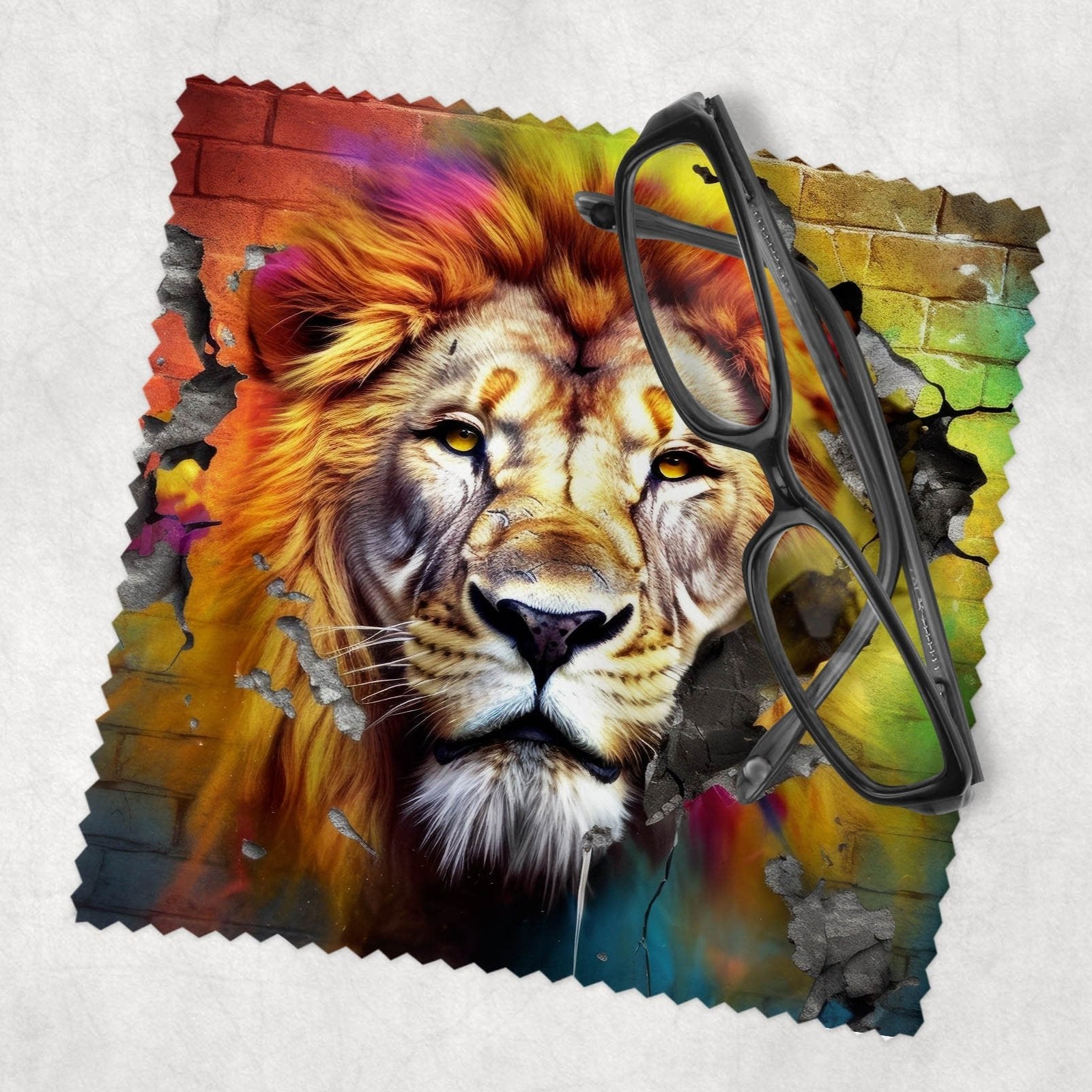 Reggae Theme Lion Lens Cloth