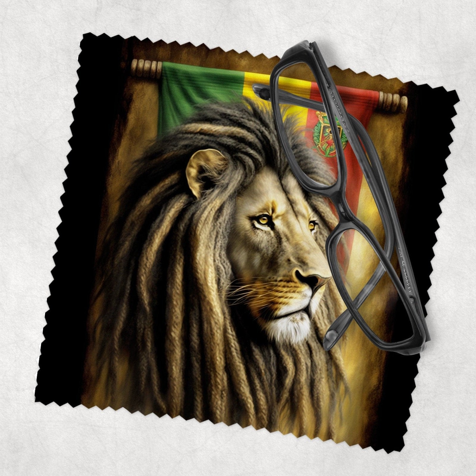 Reggae Theme Lion Lens Cloth