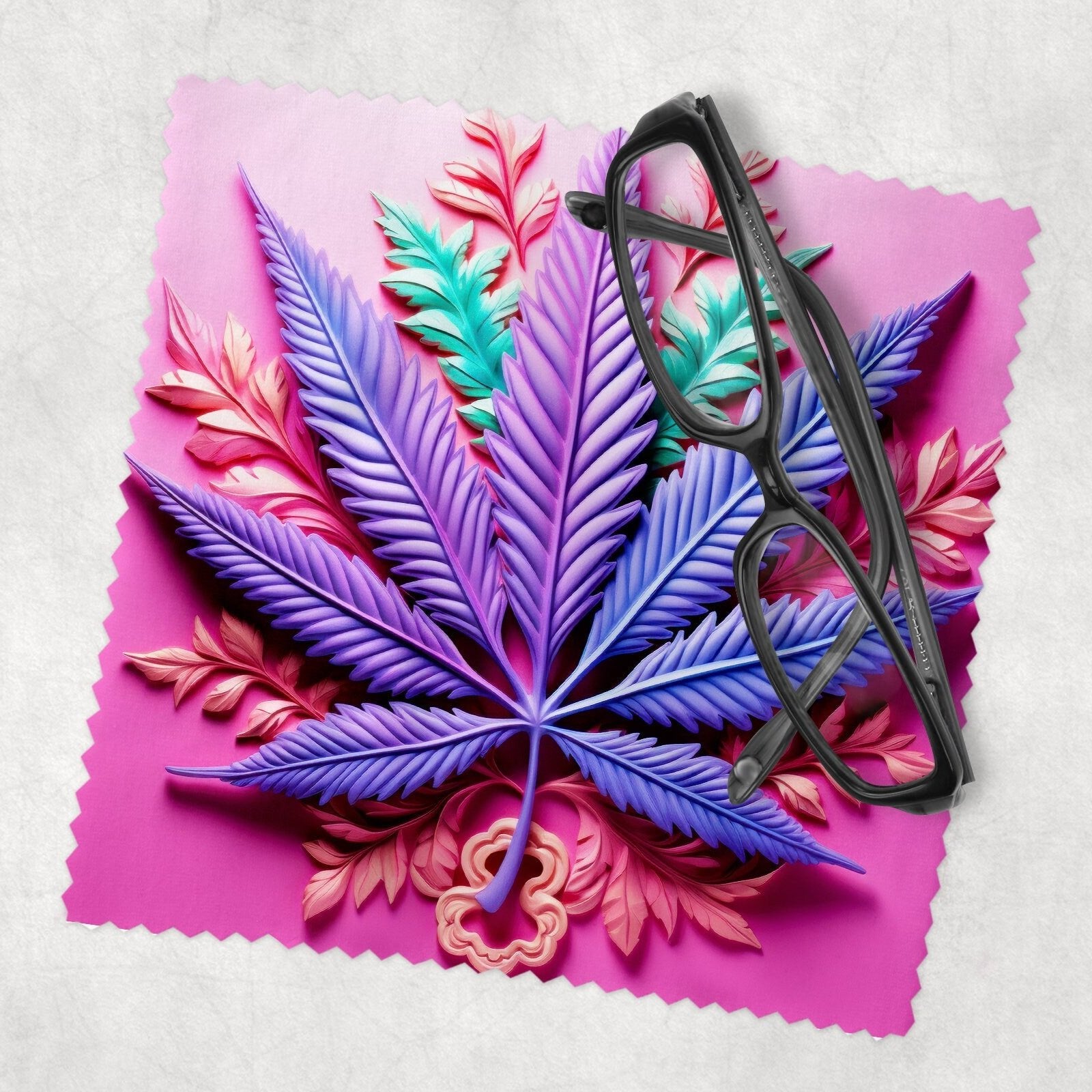 Smoking Leaf Lens Cloth 5 Designs