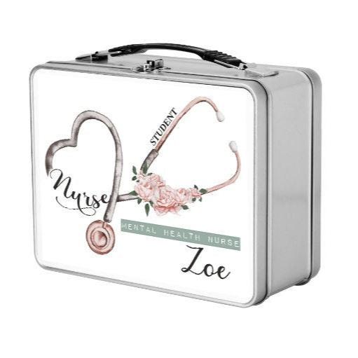 Personalised Nurse, Personalised Healthcare Worker Lunch Box, Male Nurse Lunch Box, Student Nurse Lunch Box, HCA Lunch Box, Healthcare Gift
