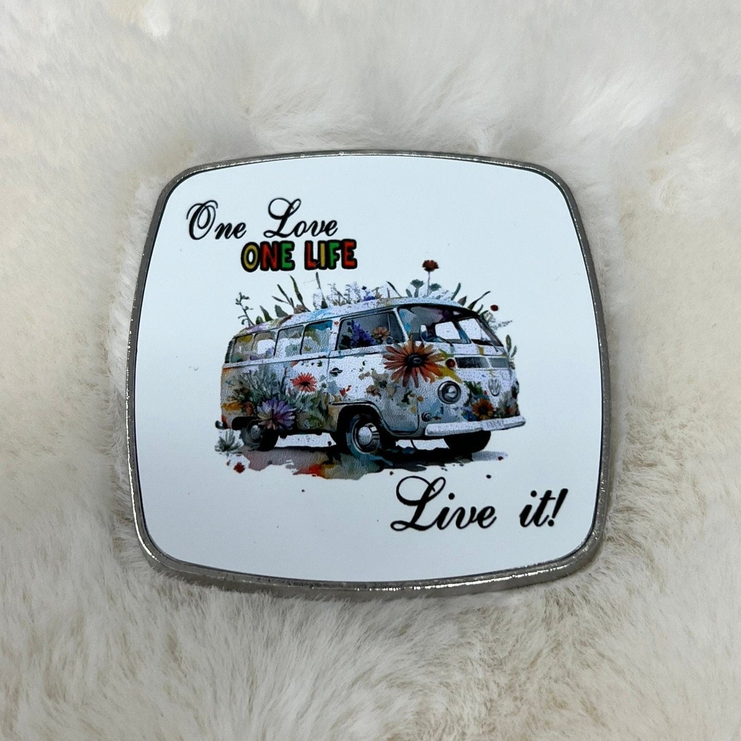 Reggae Fridge Magnet, One Love, Three Little Birds, Campervan Fridge Magnet, Reggae Gift, Camper Gift,