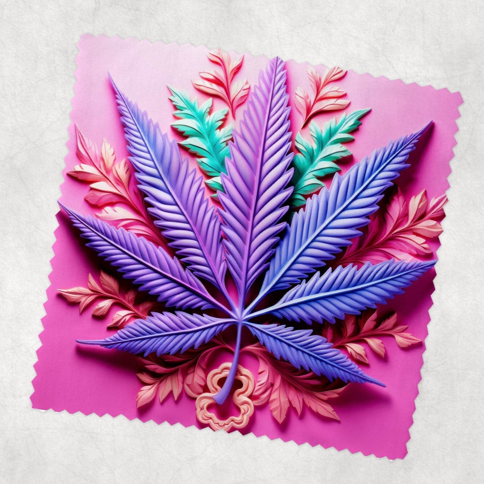 Smoking Leaf Lens Cloth 5 Designs