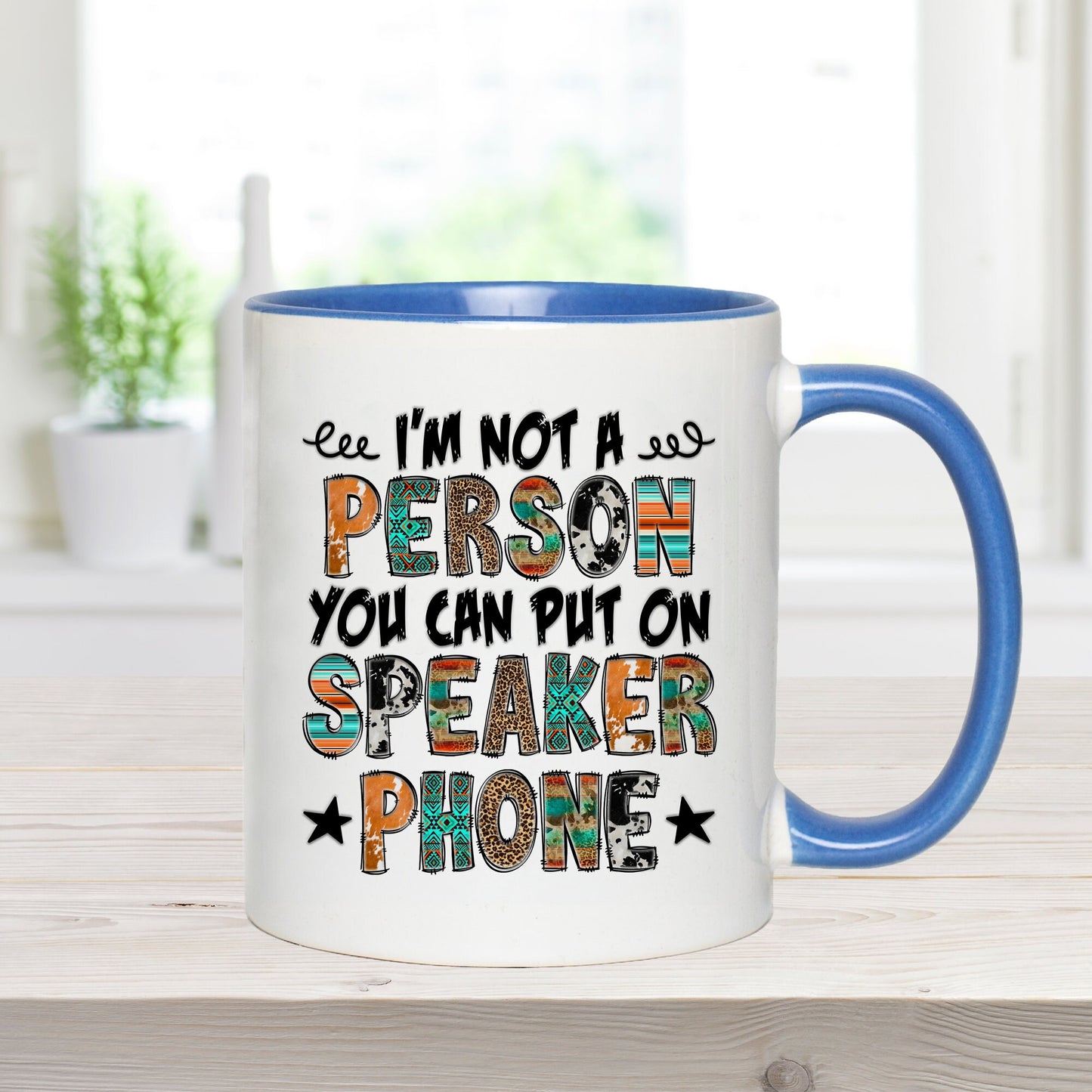 Not On Speaker Phone Mug, Sweary Person Gift, Funny Quote Mug, Funny Mug, Humour Mug, Funny Friend Gift, Funny Partner Gift, Colleague Gift