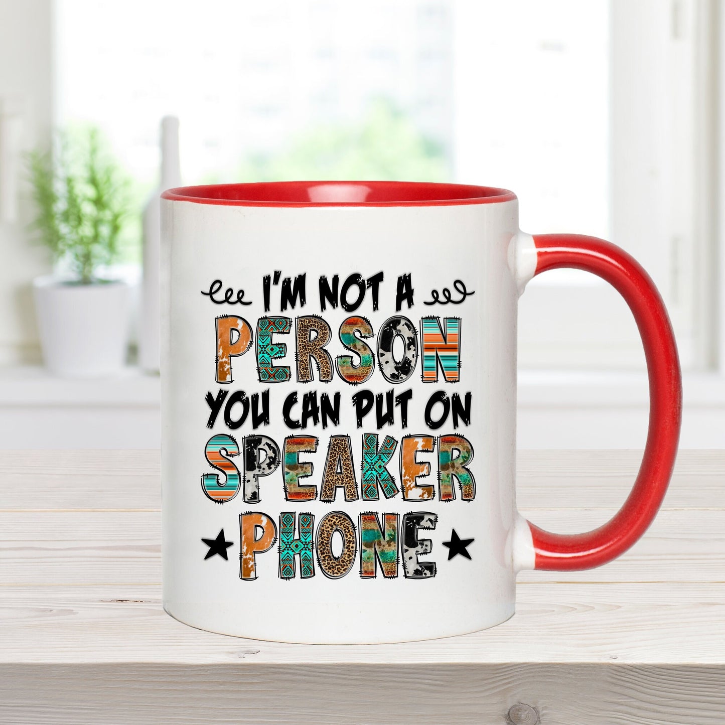 Not On Speaker Phone Mug, Sweary Person Gift, Funny Quote Mug, Funny Mug, Humour Mug, Funny Friend Gift, Funny Partner Gift, Colleague Gift