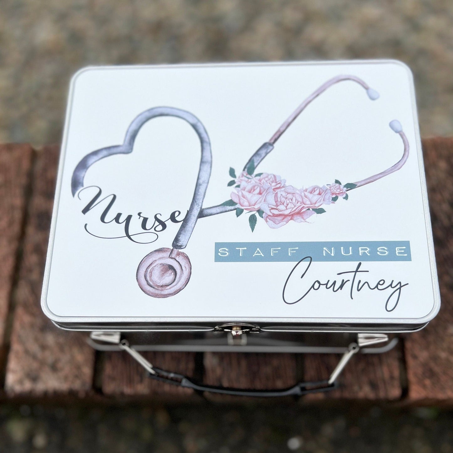 Personalised Nurse, Personalised Healthcare Worker Lunch Box, Male Nurse Lunch Box, Student Nurse Lunch Box, HCA Lunch Box, Healthcare Gift