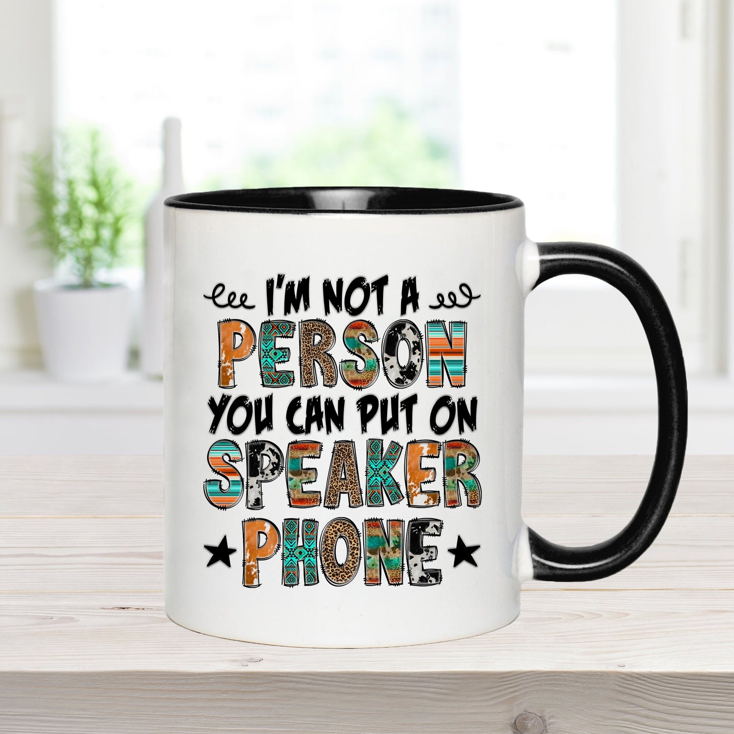 Not On Speaker Phone Mug, Sweary Person Gift, Funny Quote Mug, Funny Mug, Humour Mug, Funny Friend Gift, Funny Partner Gift, Colleague Gift