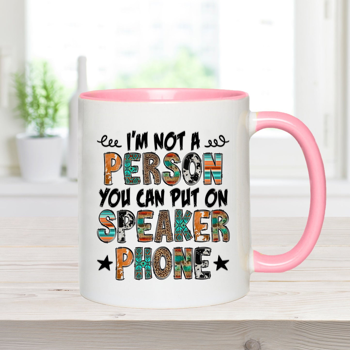 Not On Speaker Phone Mug, Sweary Person Gift, Funny Quote Mug, Funny Mug, Humour Mug, Funny Friend Gift, Funny Partner Gift, Colleague Gift