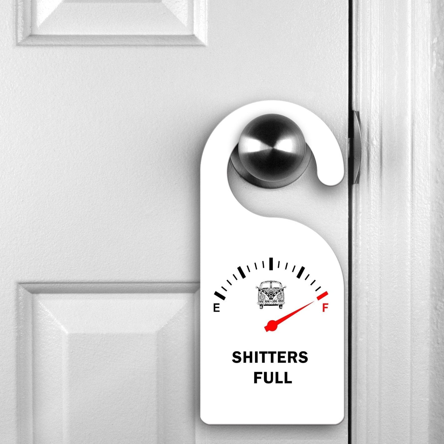 Funny Camper/Caravan Quote, Caravan toilet humour, Camper toilet full sign, Camper humour, Caravan sign, Caravan Door Hanger