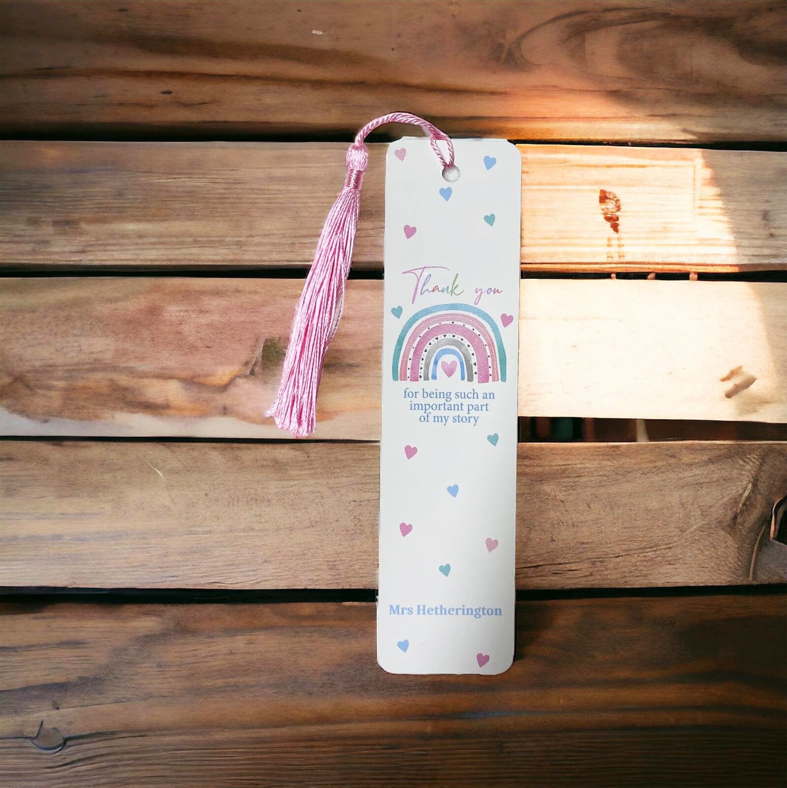 Personalised Teacher Bookmark Gift