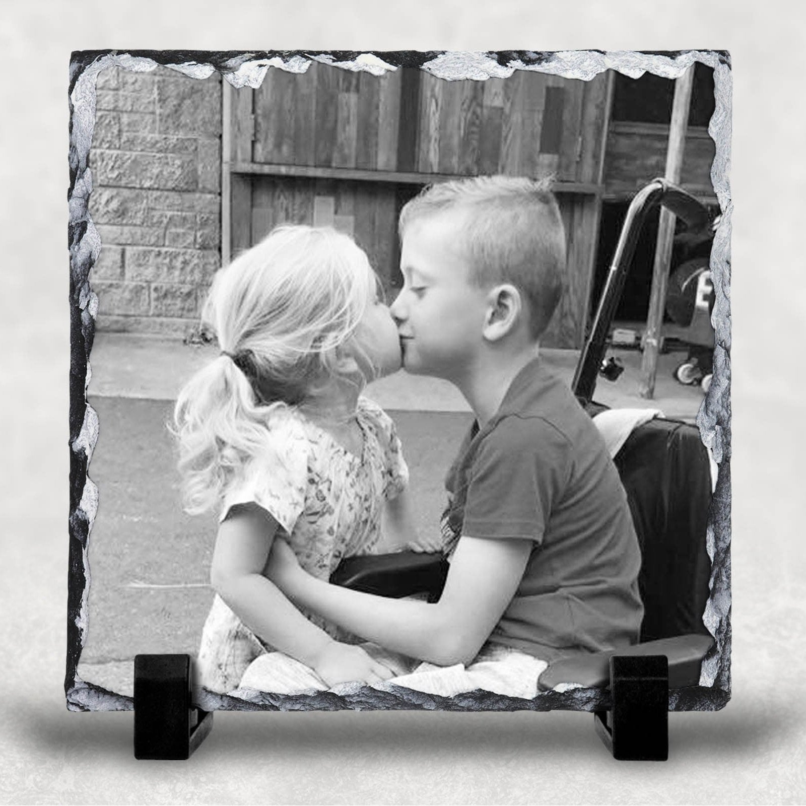 Personalised Square Photo Slates Various Sizes