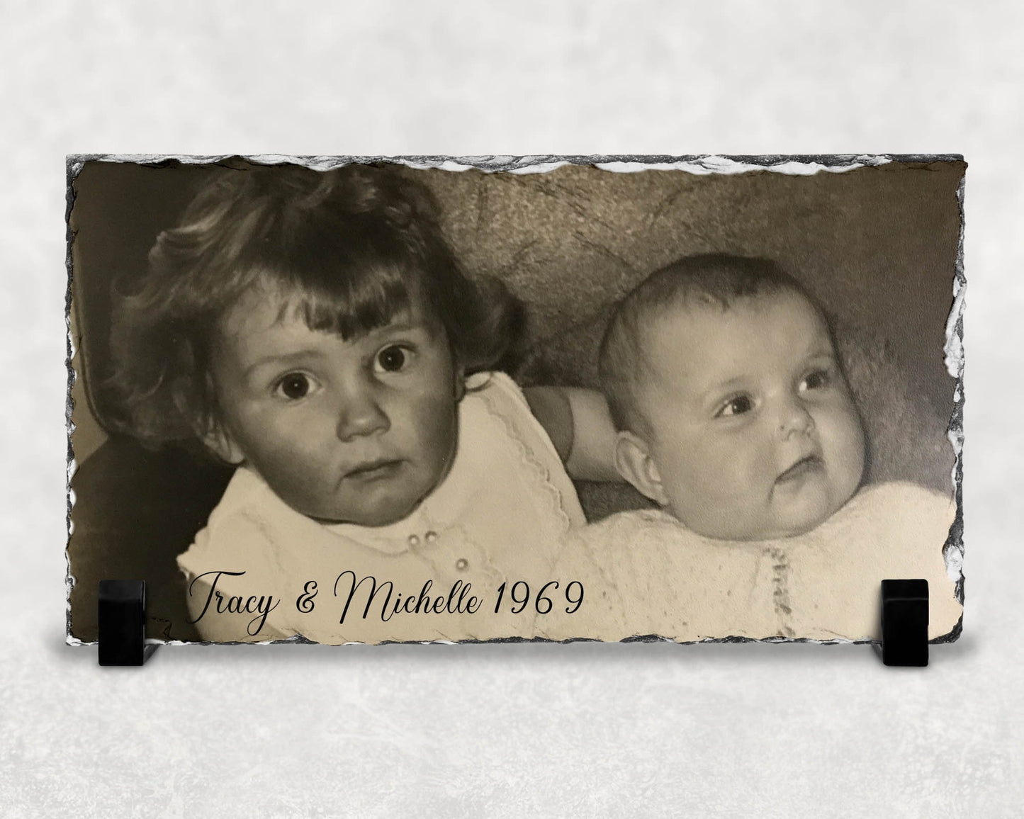 Personalised rectangle Photo Slates Various Sizes, Photo Gift, Printed Photo Rock Slate,