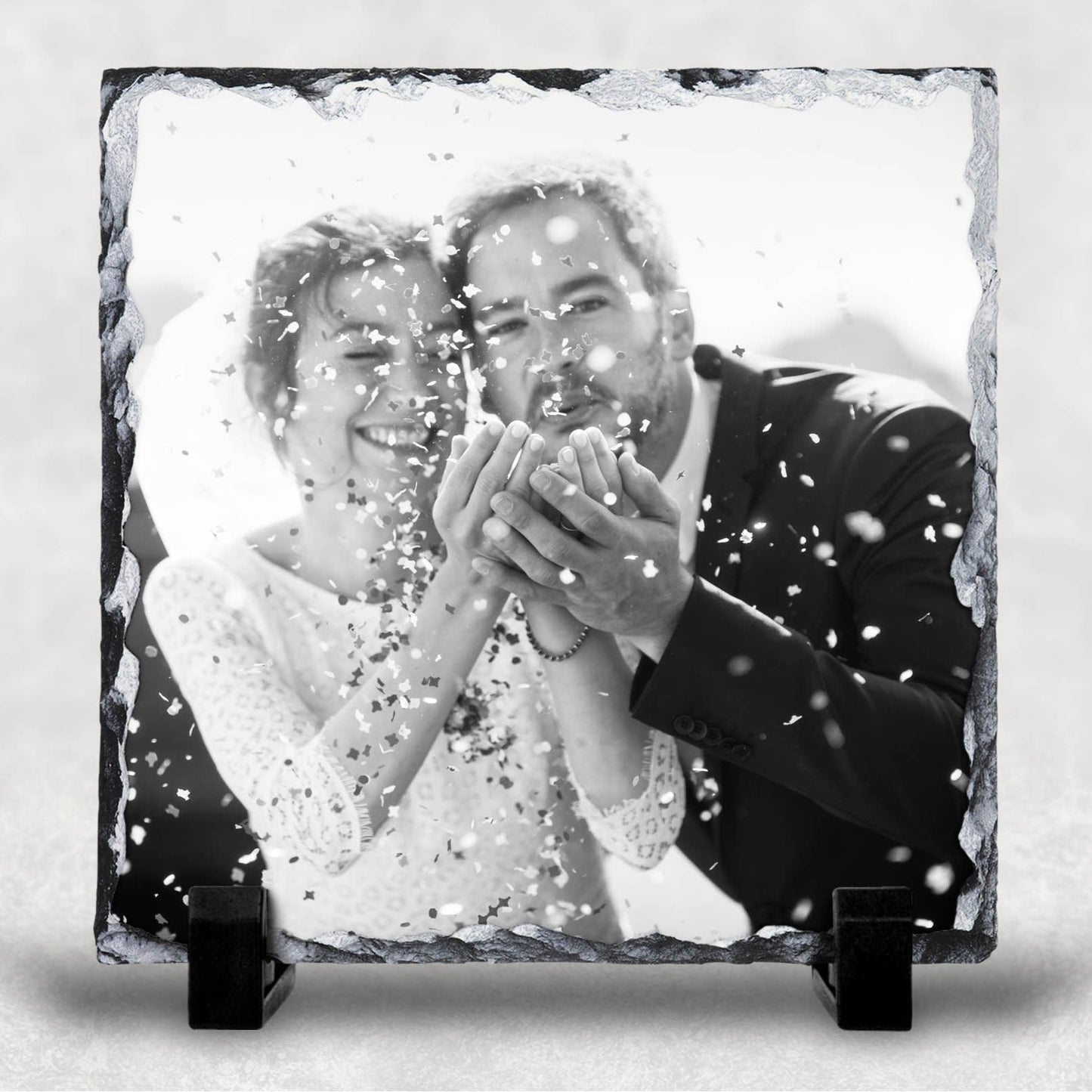 Personalised Square Photo Slates Various Sizes, Family Photo Gift, Printed Photo Rock Slate, Your Photo Gift
