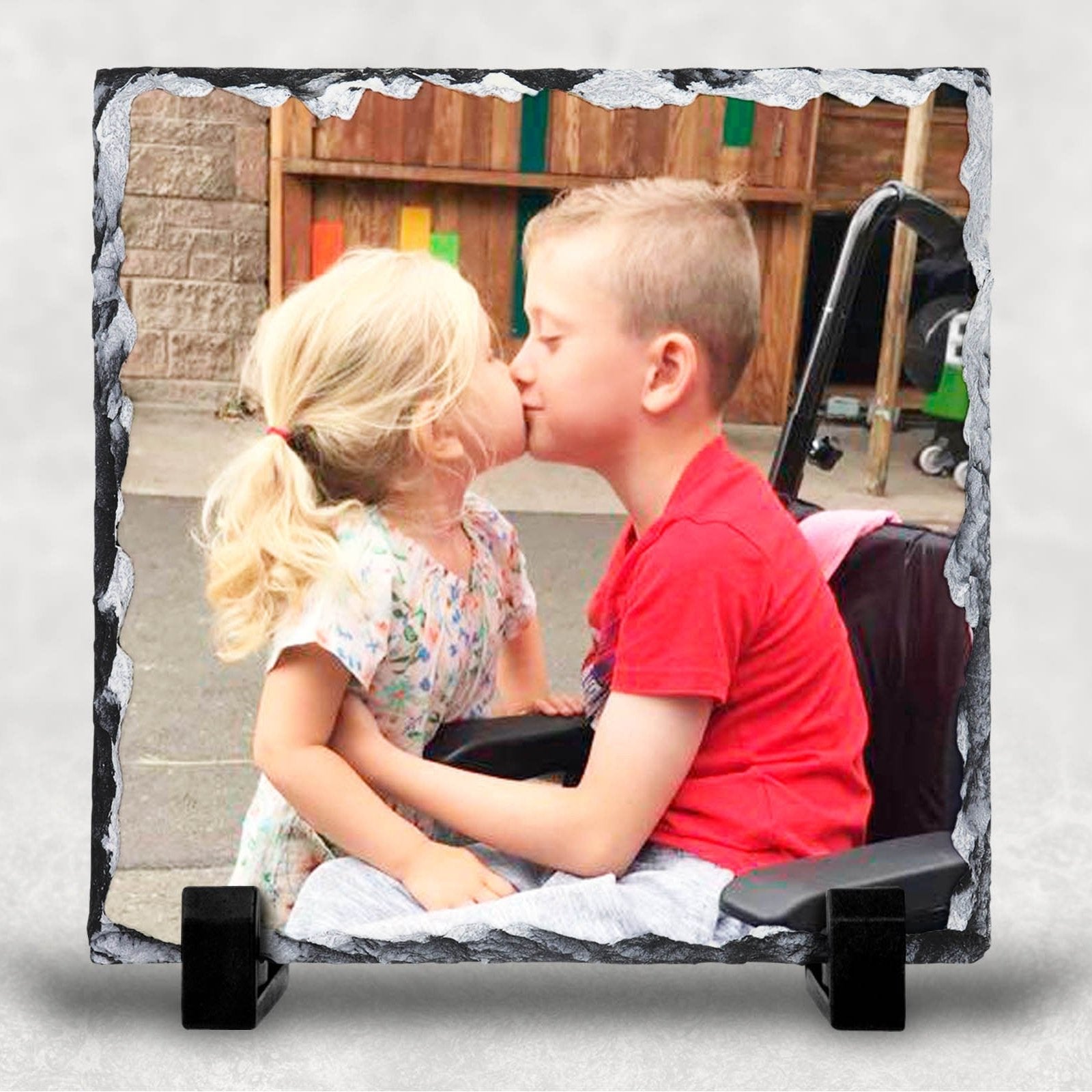 Personalised Square Photo Slates Various Sizes