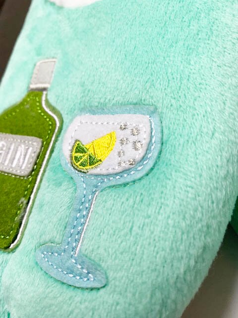 Ladies Gin Theme Snoozie Slippers