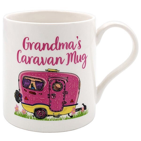 Grandma's Caravan Mug Ceramic Caravan Camping Gift for Nana Camper Mug