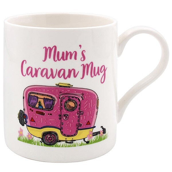 Mum's Caravan Mug Ceramic Caravan Camping Gift for Nana Camper Mug