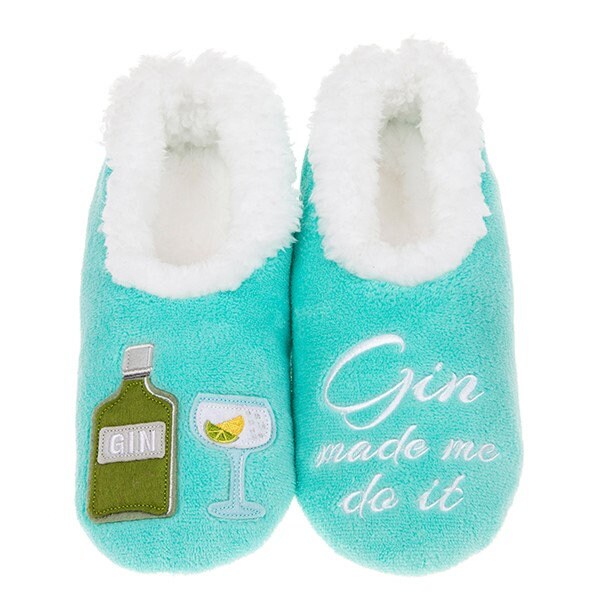 Ladies Gin Theme Snoozie Slippers