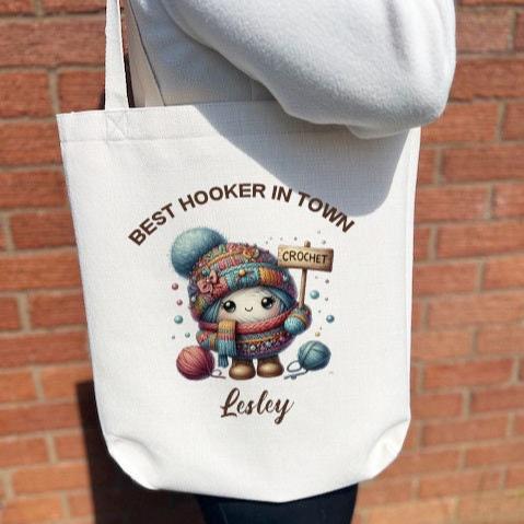 Personalised Crochet Tote Bag