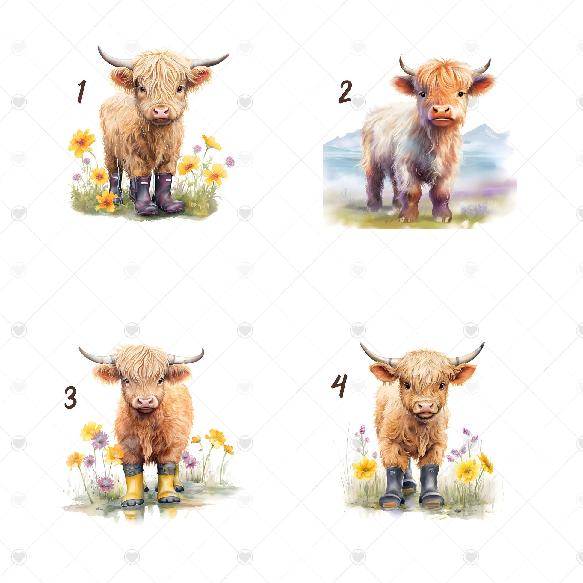 Personalised Highland Cow Tote Bag