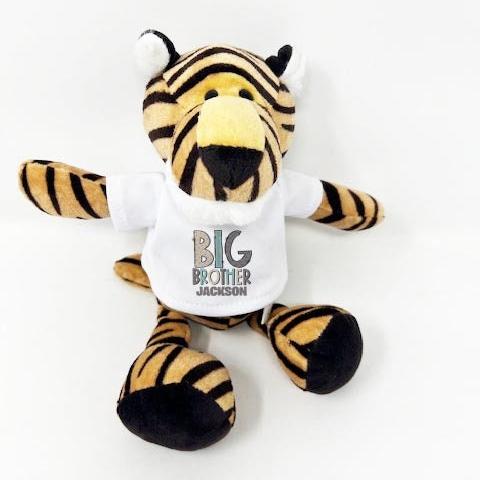 Big Sister/Brother Personalised Tiger Soft Toy